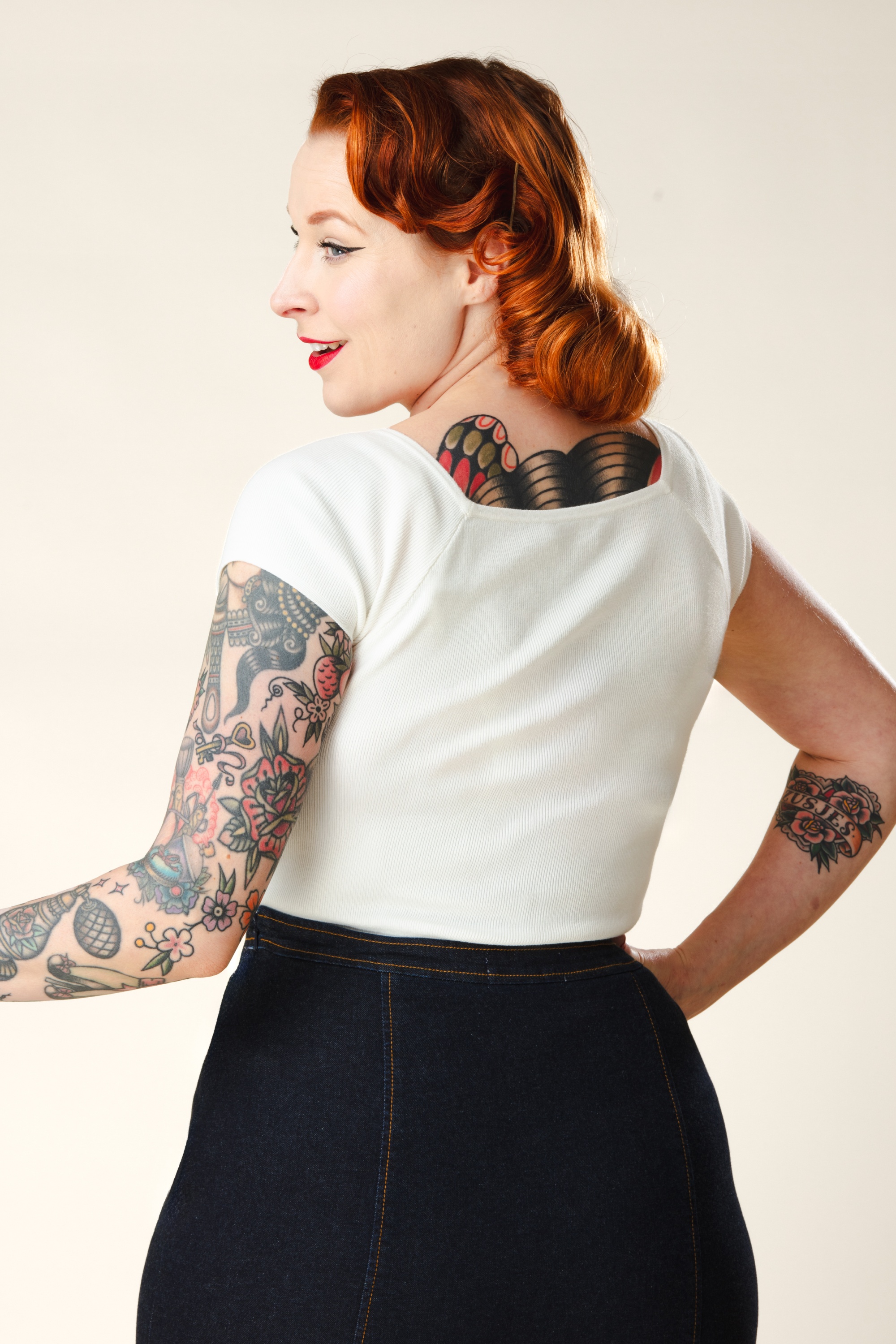 Zilch - Kaylie top in gebroken wit 3