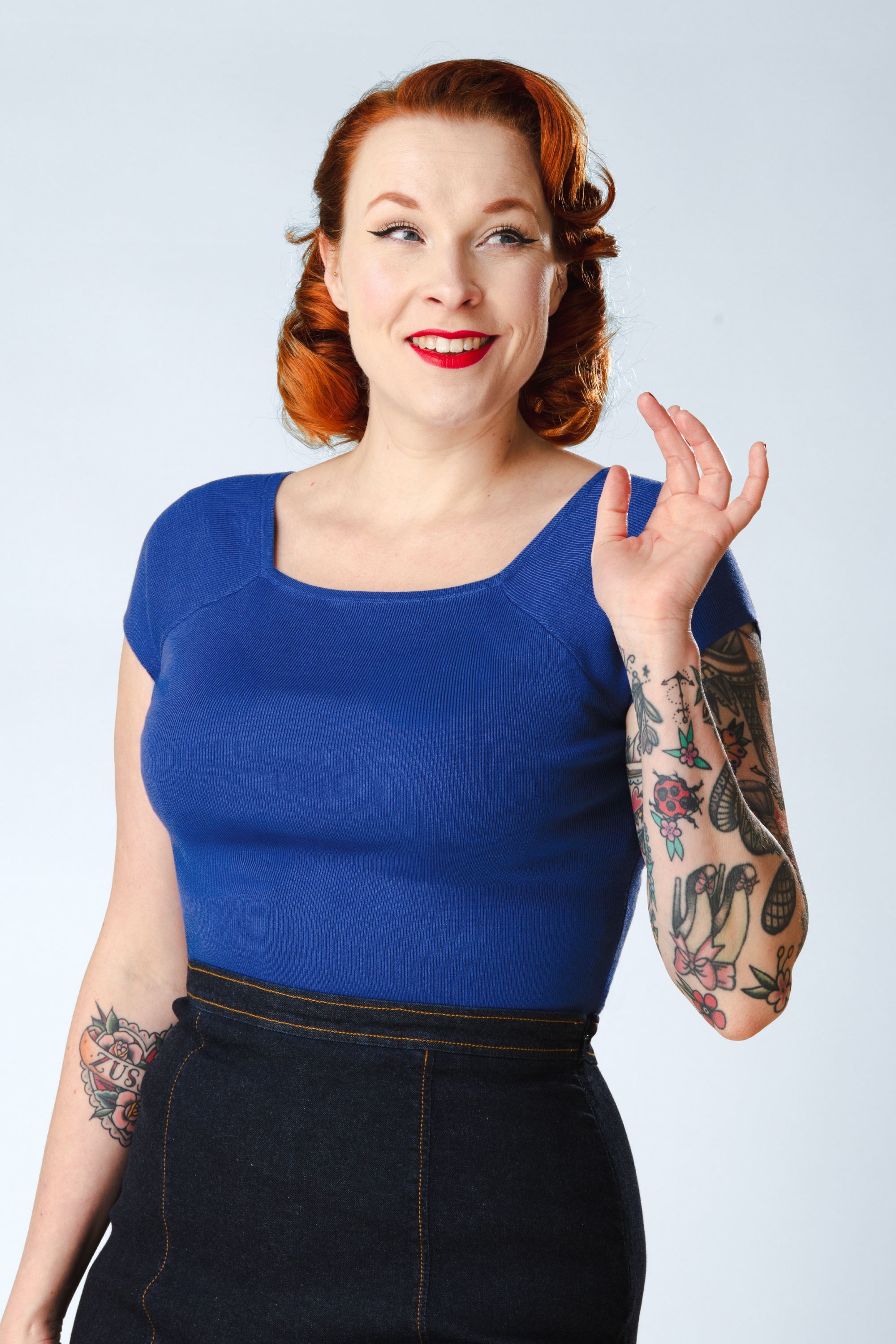 Zilch - Kaylie top in betoverend blauw
