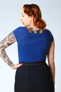 Zilch - Kaylie top in betoverend blauw 3