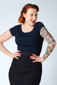Zilch - Kaylie top in navy