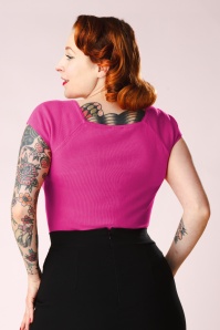 Zilch - Kaylie top in fuchsia 3