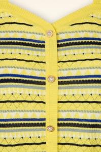 Topvintage Boutique Collection - Topvintage exclusive ~ Pearl top in geel  3