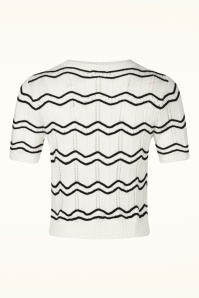 Topvintage Boutique Collection - Topvintage exclusive ~ Carry vest in wit en zwart 6