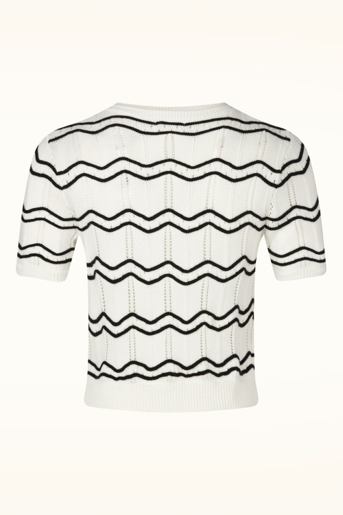 Topvintage Boutique Collection - Topvintage exclusive ~ Carry vest in wit en zwart 6