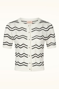 Topvintage Boutique Collection - Topvintage exclusive ~ Carry vest in wit en zwart 2