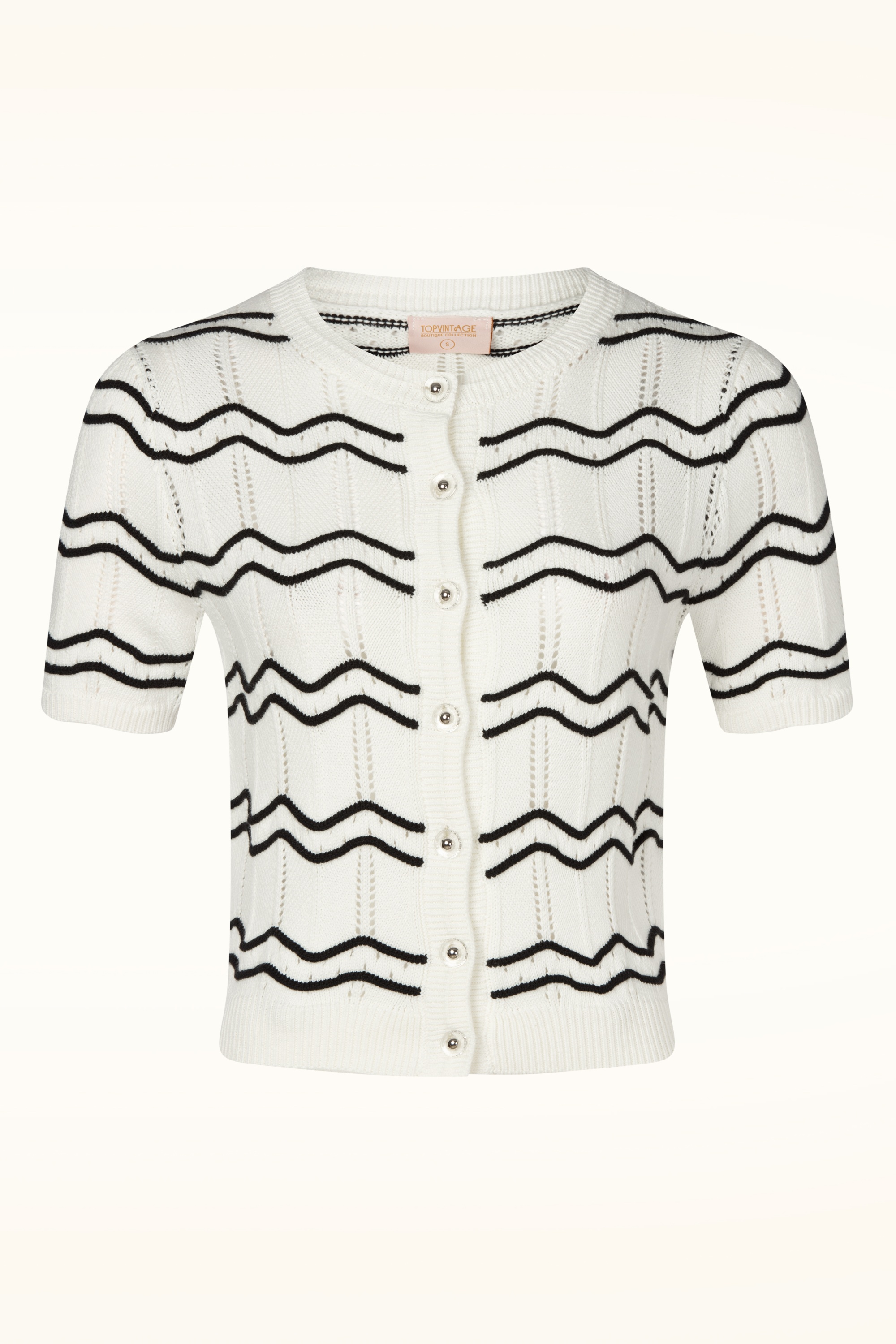 Topvintage Boutique Collection - Topvintage exclusive ~ Carry vest in wit en zwart 2