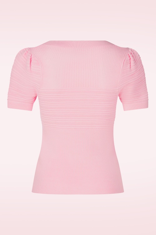 Topvintage Boutique Collection - Topvintage exclusive ~ Janett top in roze 4