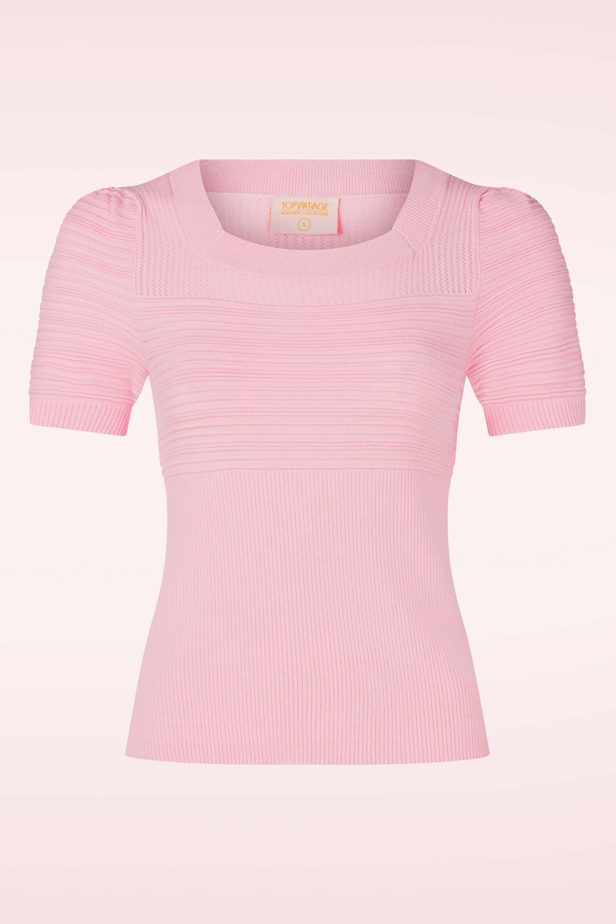 Topvintage Boutique Collection - Topvintage exclusive ~ Janett top in roze 2