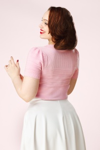 Topvintage Boutique Collection - Topvintage exclusive ~ Janett top in roze 5