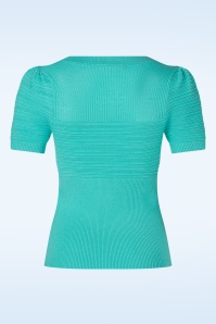 Topvintage Boutique Collection - Topvintage exclusive ~ Janett top in aqua 5