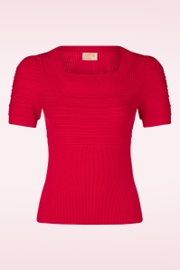 Topvintage Boutique Collection - Topvintage exclusive ~ Janett top in rood 2