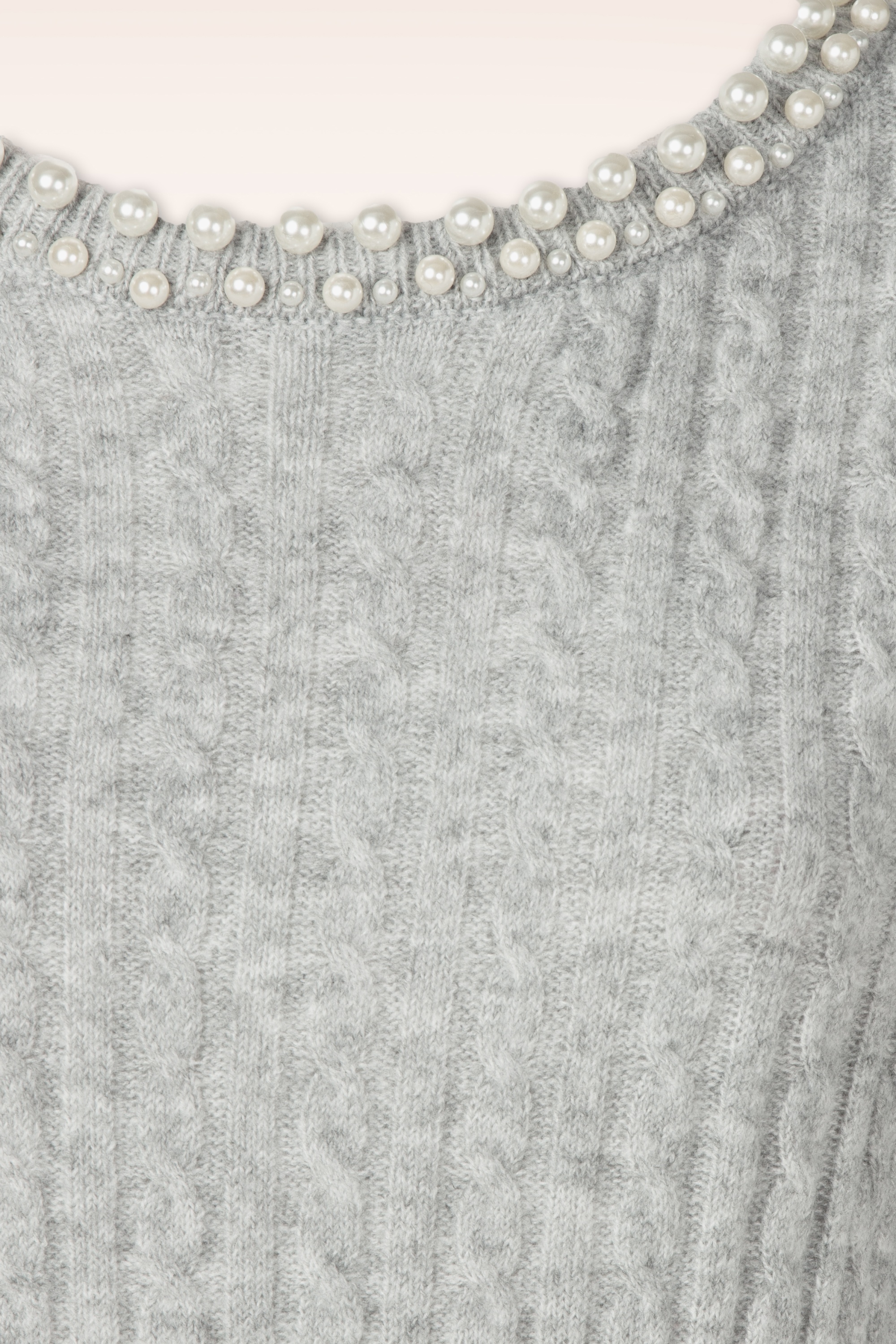 Topvintage Boutique Collection - Topvintage exclusive ~ Eliza Pearl top in grijs 3