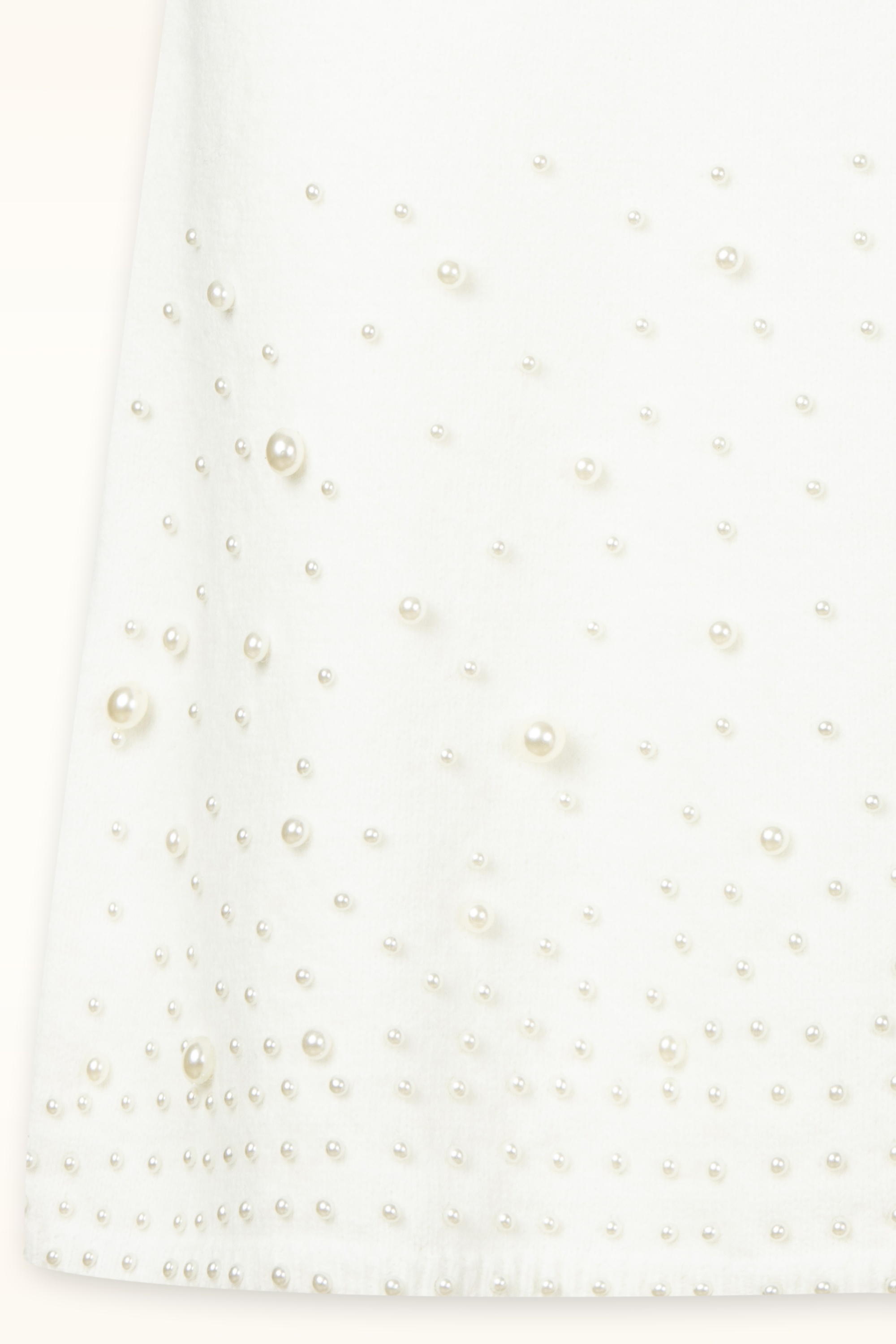 Topvintage Boutique Collection - Topvintage exclusive ~ Priscialla Pearl gebreide a-lijn rok in wit 3