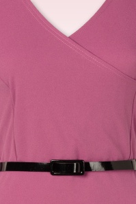 Vintage Chic for Topvintage - Topvintage exclusive ~ Rose pencil jurk in dieproze  4