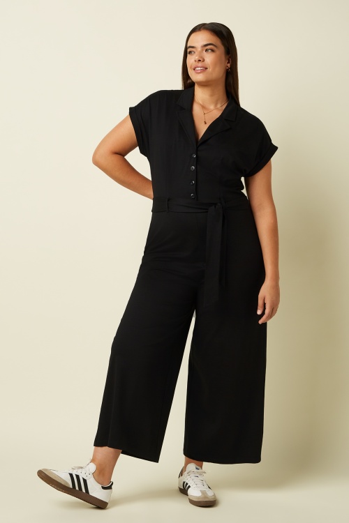 King Louie - Darcy Viscose Classic jumpsuit in zwart