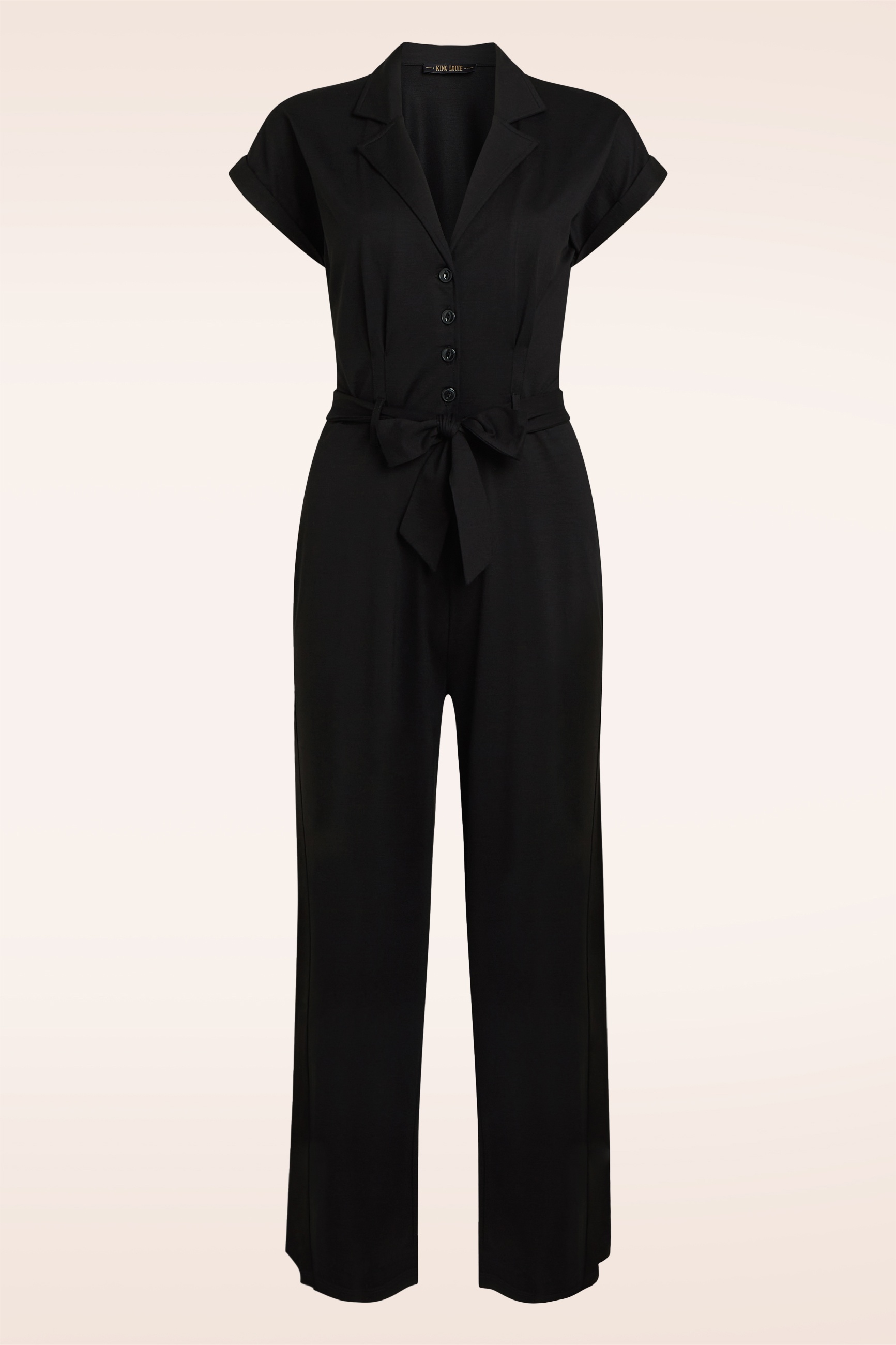 King Louie - Darcy Viscose Classic jumpsuit in zwart 2