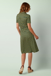 King Louie - Lola Drift jurk in ponderosa groen 5