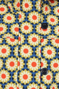 Blutsgeschwister - Wild Weather Soft Shell jack in drive me daisy blauw 2