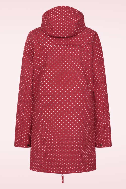 Blutsgeschwister - Wild Weather Soft Shell jack in pretty dotty rood 3