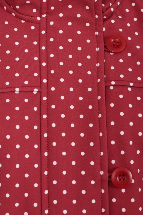Blutsgeschwister - Wild Weather Soft Shell jack in pretty dotty rood 2