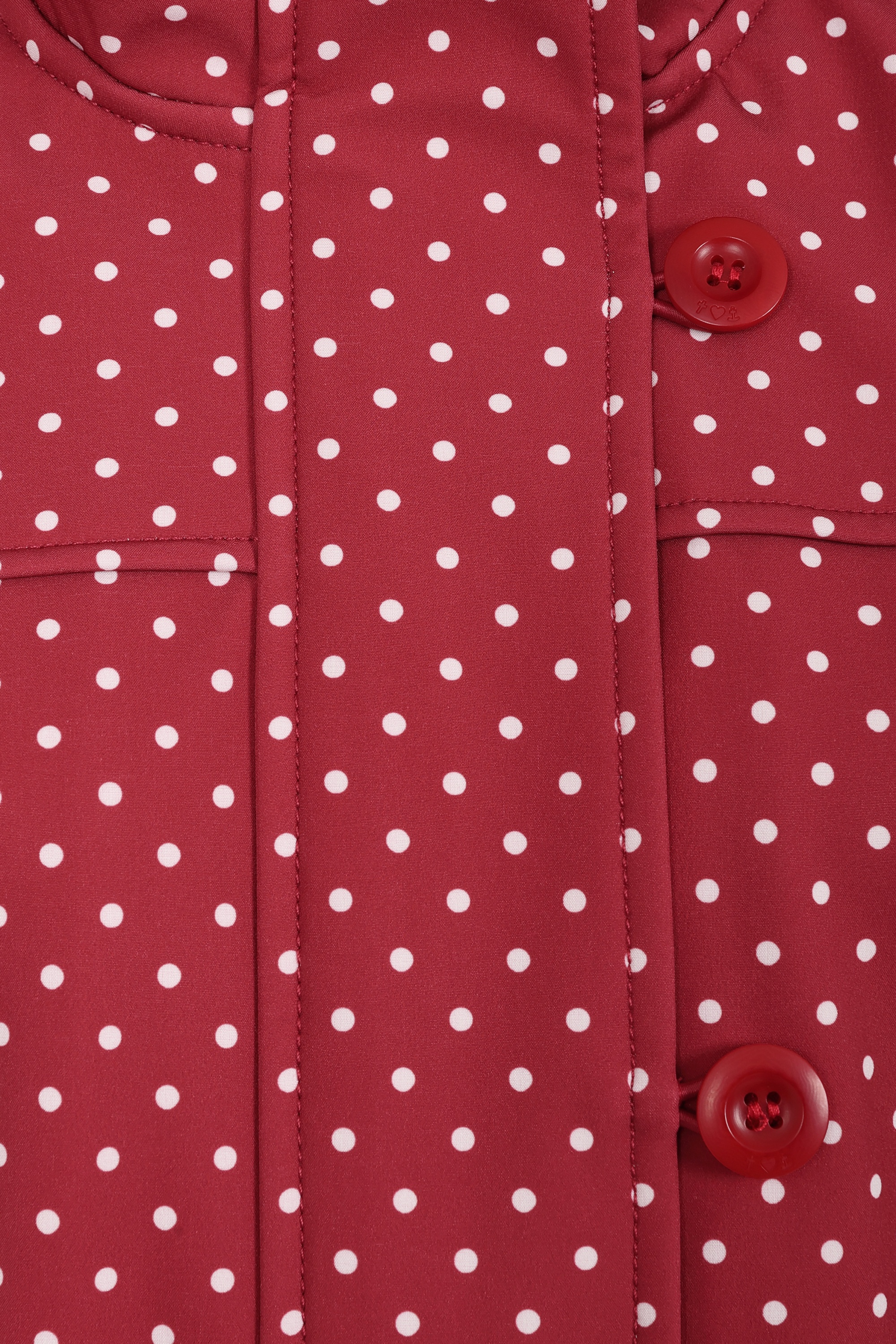 Blutsgeschwister - Wild Weather Soft Shell jack in pretty dotty rood 2
