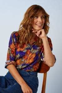 King Louie - Karen Maui blouse in summer vijg