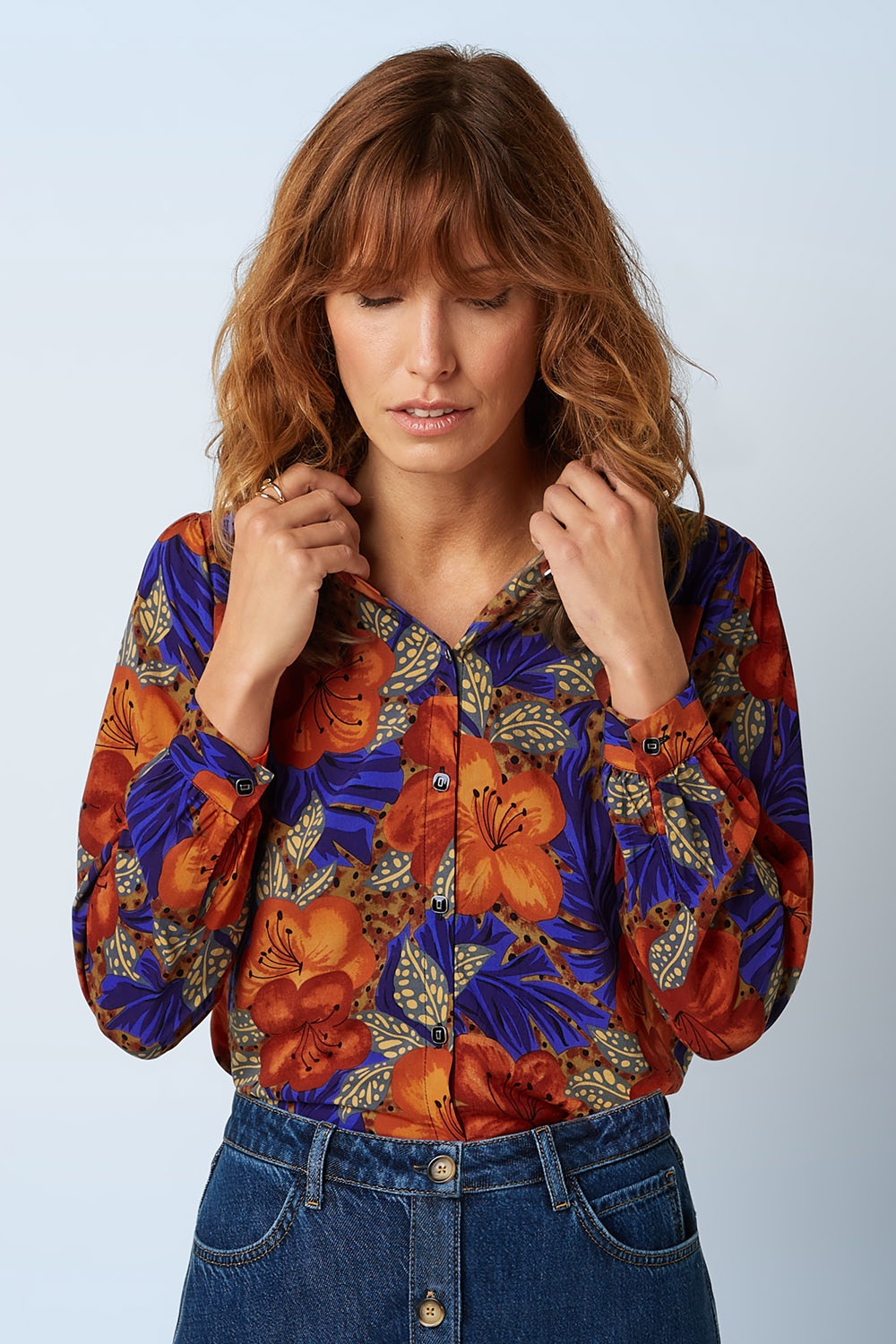 King Louie - Karen Maui blouse in summer vijg 6