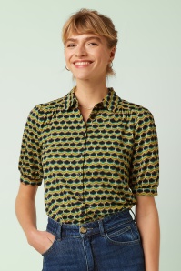 King Louie - Carina Drift blouse in Ponderosa groen