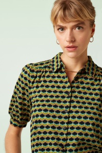 King Louie - Carina Drift blouse in Ponderosa groen 5