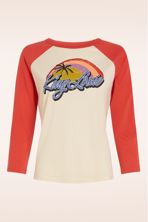 King Louie - Raglan T-shirt in summer fig 2