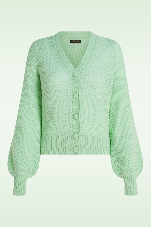 King Louie - Cardi V Farfalle in cameo groen 2