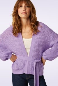 King Louie - Cardi Farfalle Loose in sheer lila 4