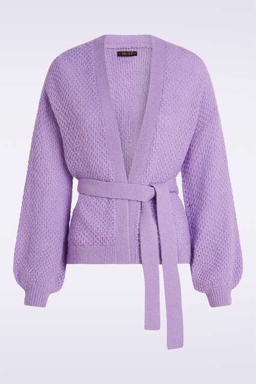 King Louie - Cardi Farfalle Loose in sheer lila 2