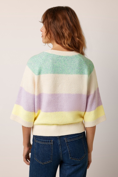 King Louie - Niko Chunky top in crème  4