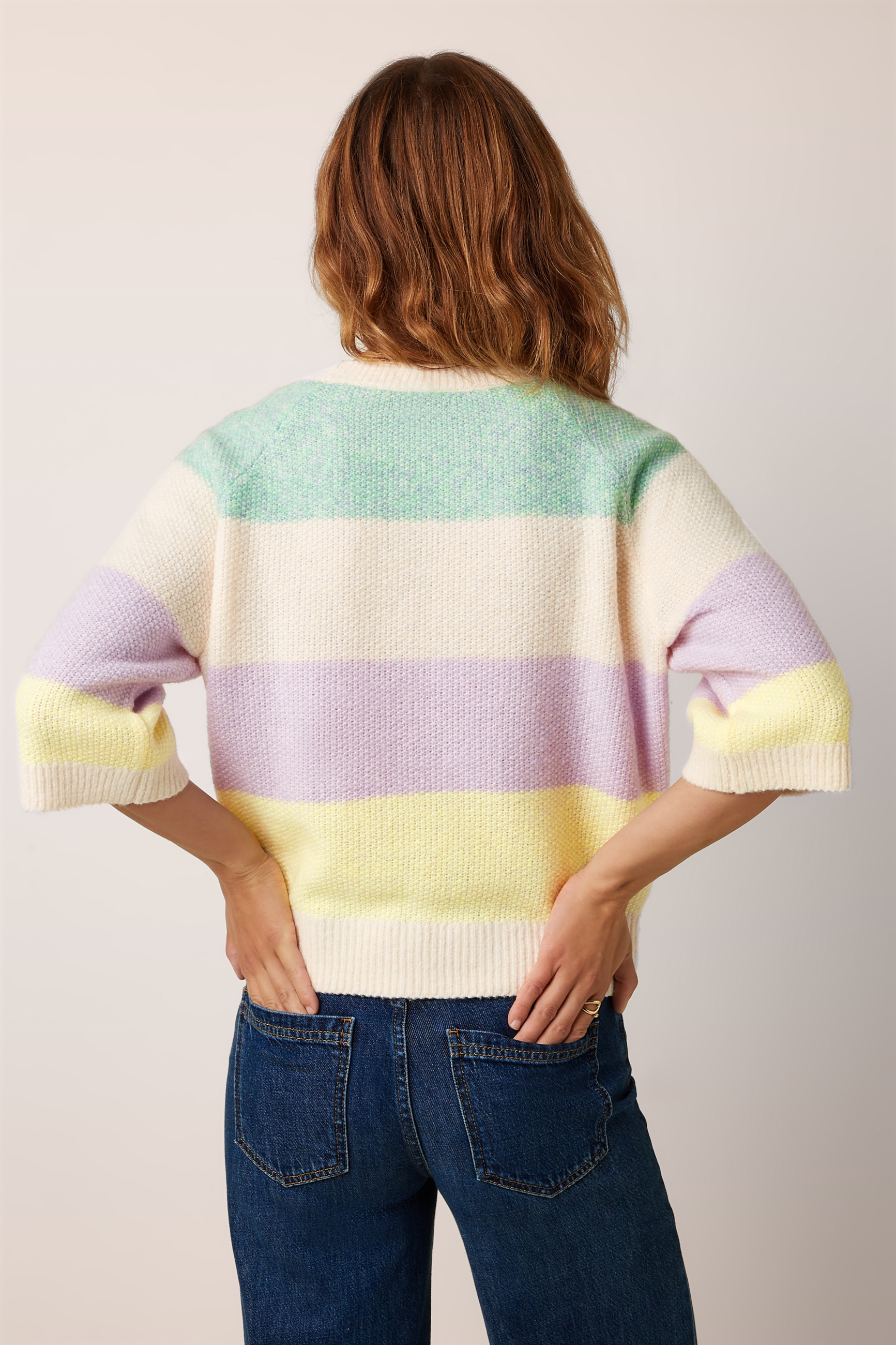 King Louie - Niko Chunky top in crème  5