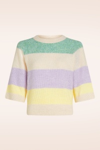 King Louie - Niko Chunky top in crème  2