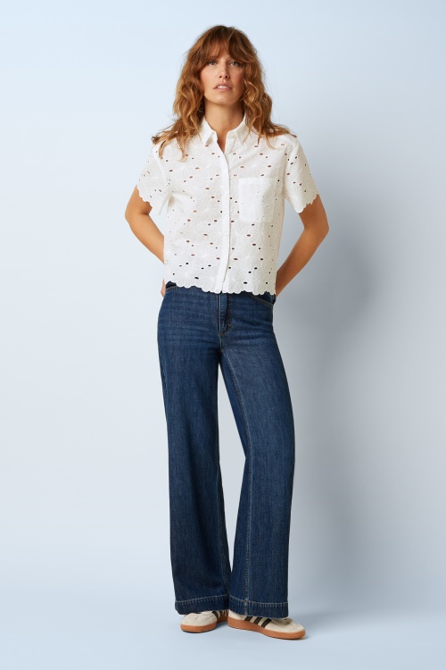 King Louie - Paige Playa denim broek in blauwe tint