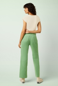 King Louie - Bob corduroy broek in Sprucestone mint 3