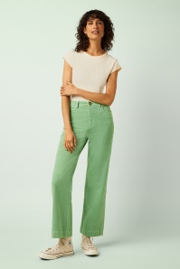 King Louie - Bob corduroy broek in Sprucestone mint