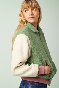 King Louie - Fay Teddy jacket in shade groen 6