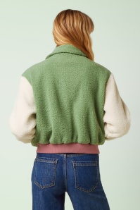 King Louie - Fay Teddy jacket in shade groen 3