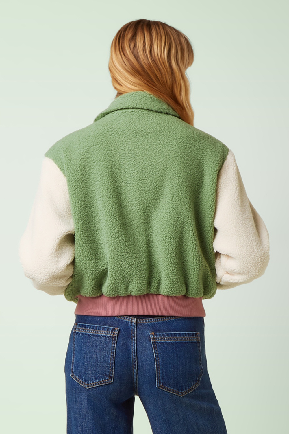 King Louie - Fay Teddy jacket in shade groen 3