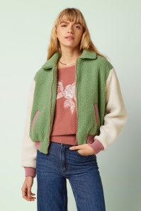 King Louie - Fay Teddy jacket in shade groen 5