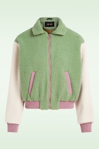 King Louie - Fay Teddy jacket in shade groen 2
