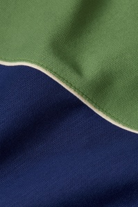 King Louie - Colorblock Daytona Sweat coljack in beacon blauw 5