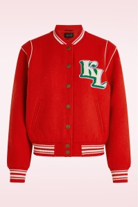 King Louie - Varsity Arizona jacket in vuurrood  2