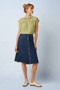 King Louie - Marie Playa denim rok in blauwe tint  3