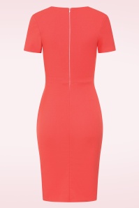 Vintage Chic for Topvintage - Topvintage exclusive ~ Rita pencil jurk in cayenne  3