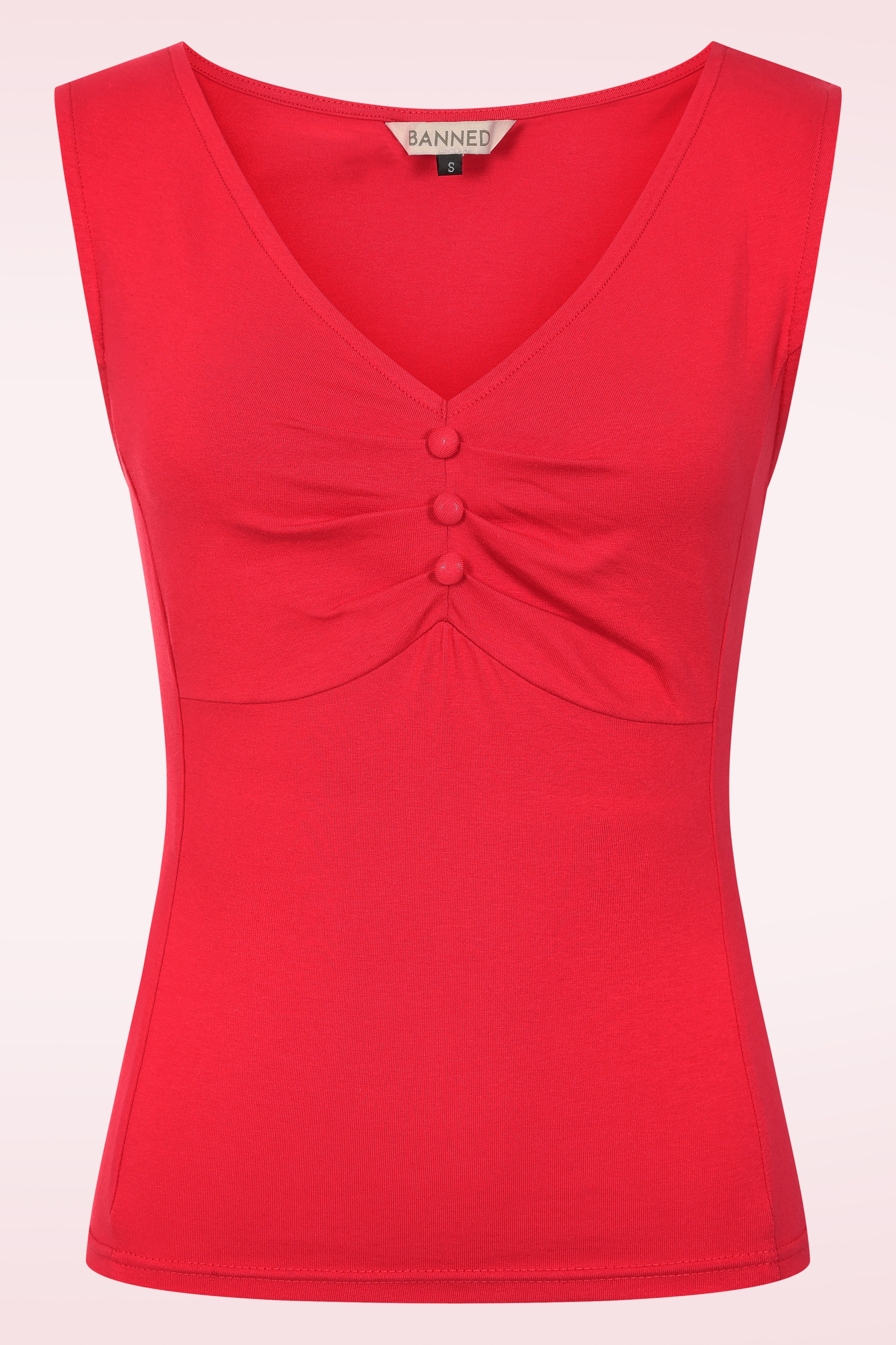 Banned Retro - Elaine top in rood 2
