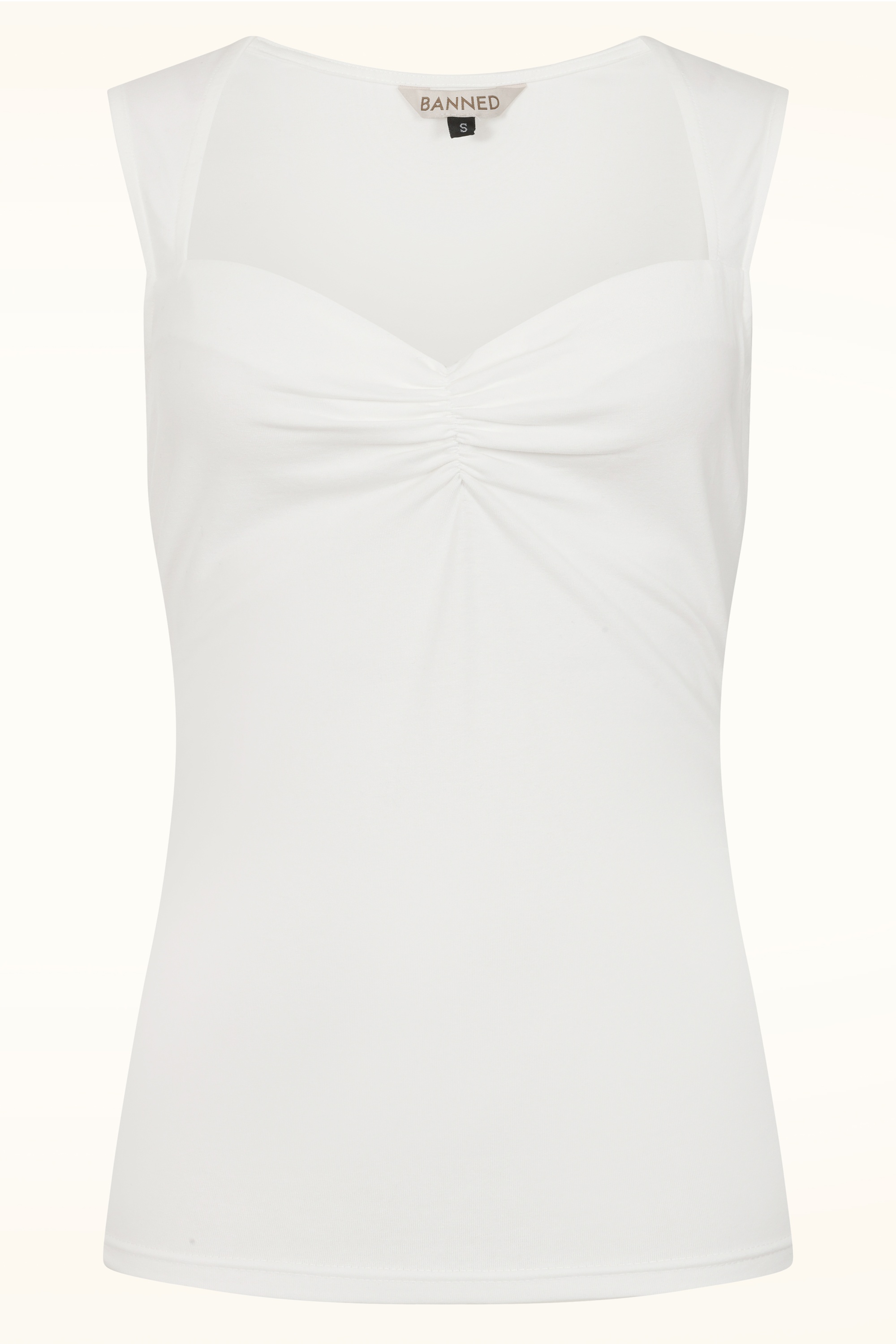 Banned Retro - Jade top in wit 2